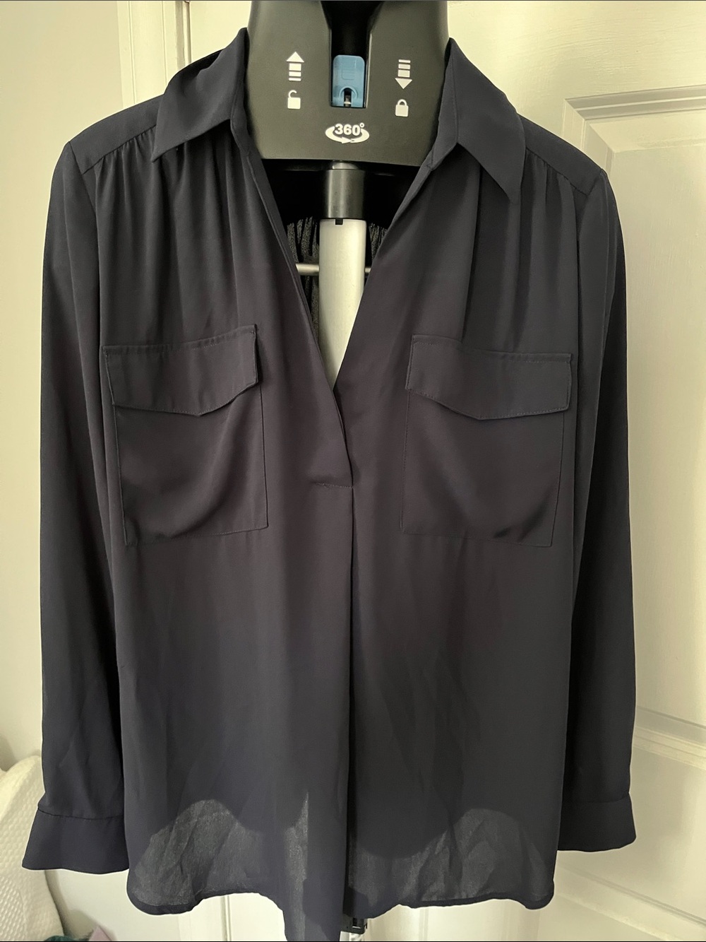 Ann Taylor Dark Navy Blouse